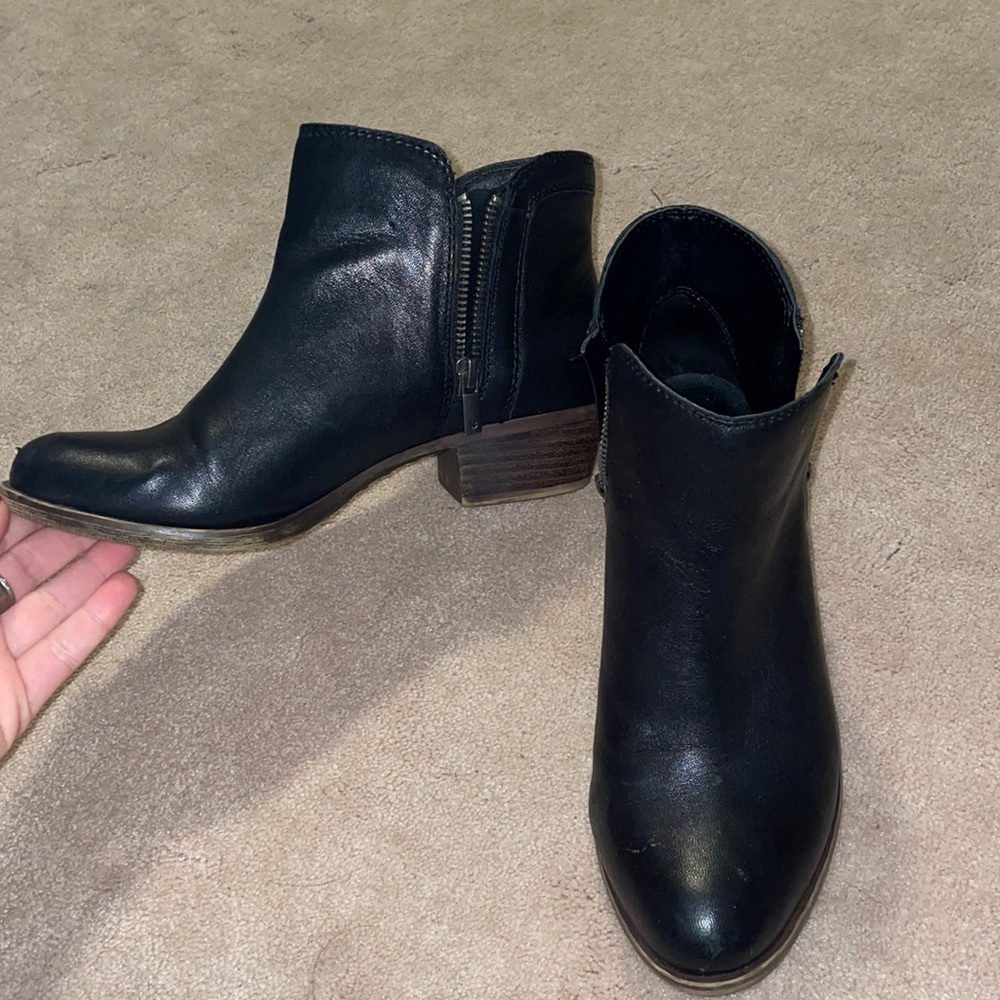 Lucky brand short heel boots
